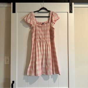 Old Navy Pink and White Mini Dress